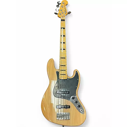 Used Squier CLASSIC VIBE 70S JAZZ BASS V Natural Electric Bass Guitar Natural - musicians--Friend