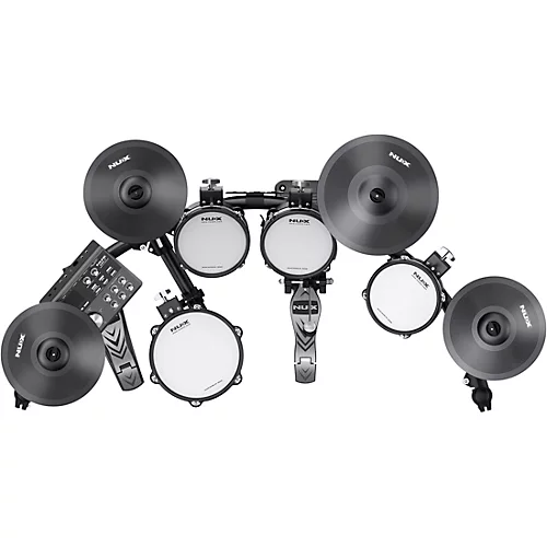 NUX DM-7X All-Remo Mesh-Head Digital Drum Kit Black - musicians--Friend