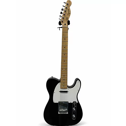 Used 2024 Squier Affinity Telecaster Black Solid Body Electric Guitar Black - musicians--Friend