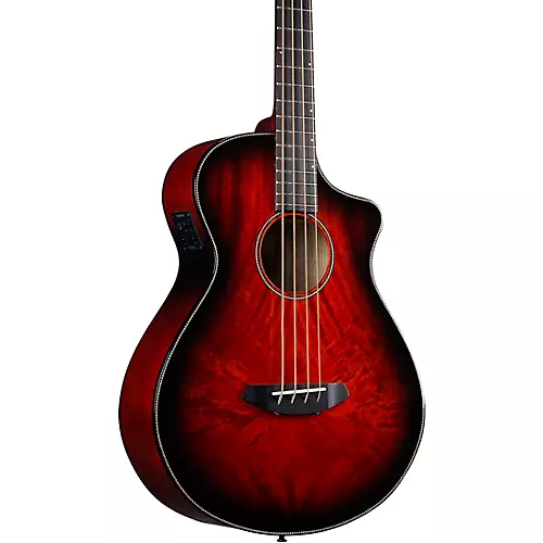 Breedlove Pursuit Exotic S Concert CE Myrtlewood Acoustic-Electric Bass Sunset Burst - musicians--Friend