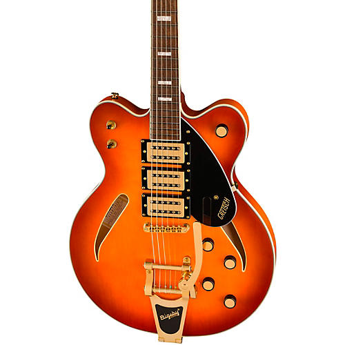 Gretsch Guitars Streamliner Cat-Eye Limited-Edition Center Block Electric Guitar With Bigsby & Gold Hardware Riviera Blue - musicians--Friend