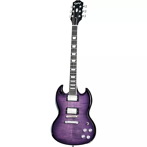 Epiphone SG Modern Figured Electric Guitar Purple Burst - musicians--Friend