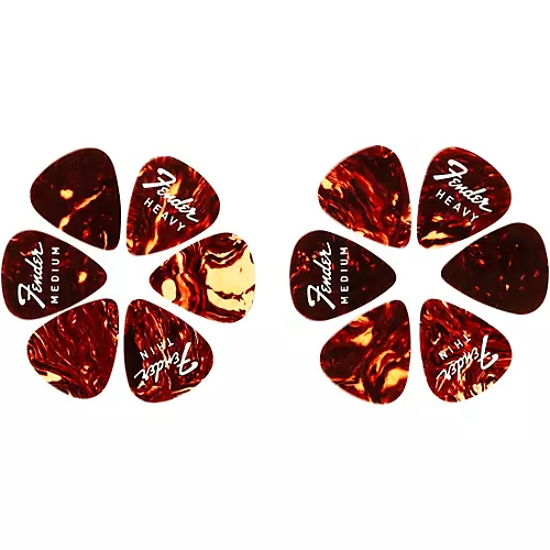 Fender Fine Electric Variety Pick Tin 12 Pack - musicians--Friend