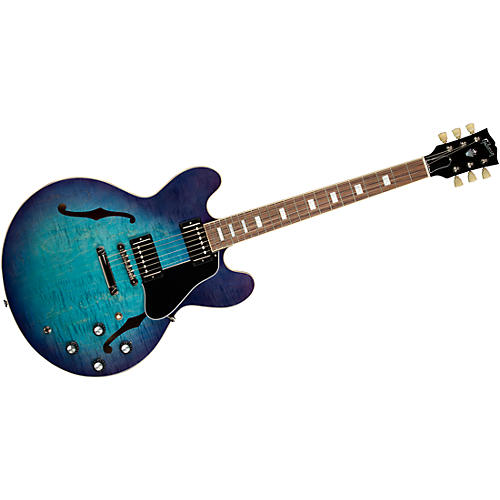 Gibson ES-335 Figured Limited-Edition Semi-Hollow Electric Guitar Blueberry Burst - musicians--Friend