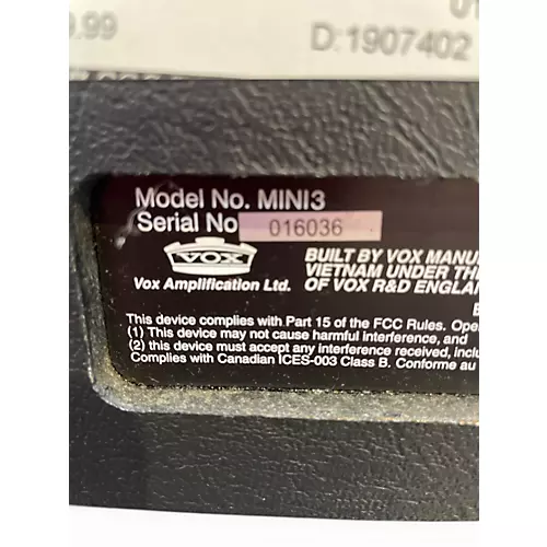 Used VOX Mini 3 Guitar Combo Amp - musicians--Friend