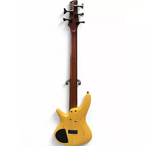 Used Ibanez SR655 Natural Electric Bass Guitar Natural - musicians--Friend