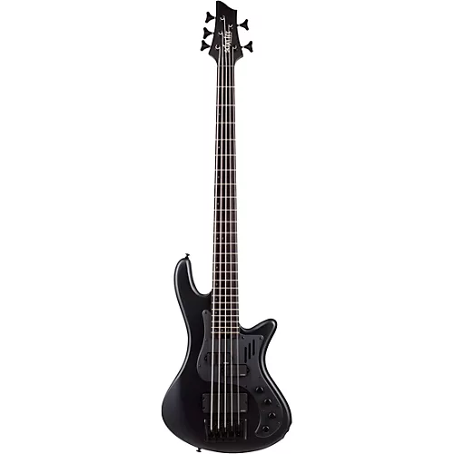 Schecter Guitar Research Stiletto-5 Stealth Pro Satin Black - musicians--Friend