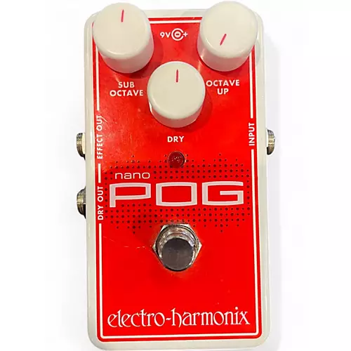 Used Electro-Harmonix Nano POG Polyphonic Octave Generator Effect Pedal - musicians--Friend