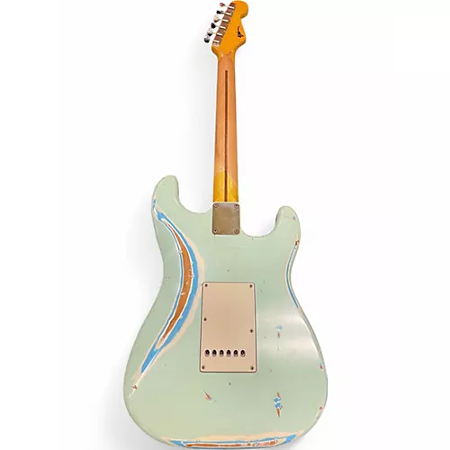 Used Nash Guitars S57 LH SSS HEAVY RELIC Blue Electric Guitar Blue - musicians--Friend
