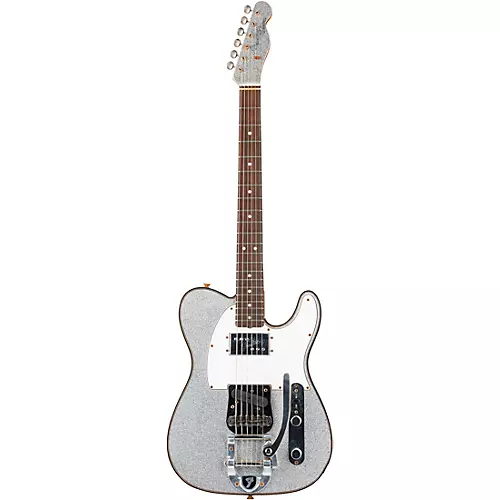 Fender Custom Shop Limited-Edition CuNiFe Telecaster Custom Journeyman Relic Electric Guitar Aged Gold Sparkle - musicians--Friend