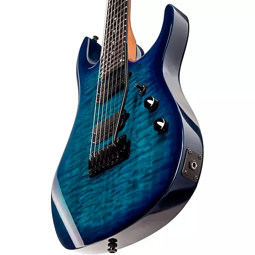 Sterling by Music Man JP157D John Petrucci Signature With DiMarzio Pickups 7-String Electric Guitar Blood Orange Burst - musicians--Friend
