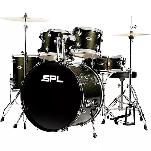 Open-Box Sound Percussion Labs 5PC Unity II All In One Drum Set Condition 1 - Mint Black Onyx Glitter - musicians--Friend