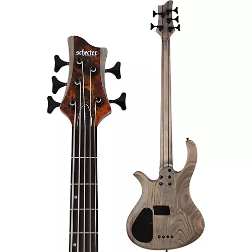 Schecter Guitar Research Riot-5 5-String Bass Aurora Burst - musicians--Friend