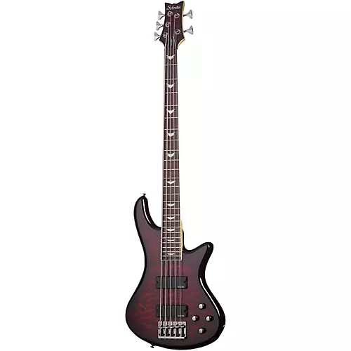 Schecter Guitar Research Stiletto Extreme-5 5-String Bass Black Cherry - musicians--Friend