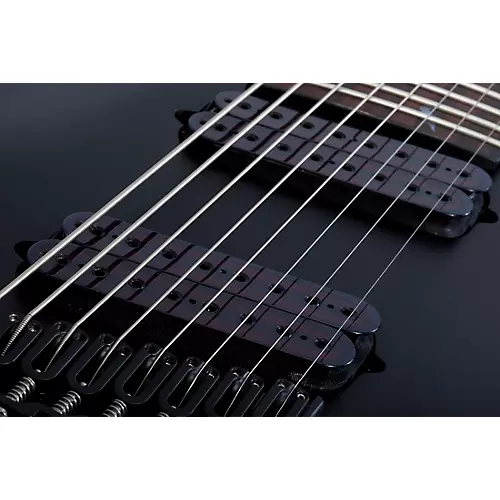 Schecter Guitar Research Damien-8 MS Electric Guitar Satin Black - musicians--Friend