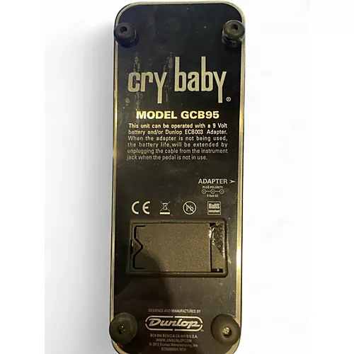Used Dunlop GCB95 Original Crybaby Wah Effect Pedal - musicians--Friend