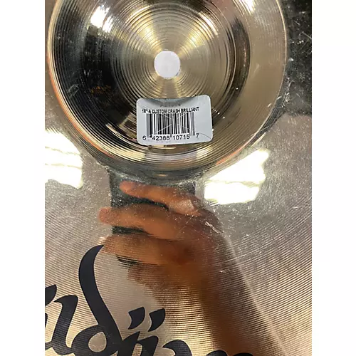 Used Zildjian 14in A Custom Hi Hat Bottom Cymbal 33 - musicians--Friend