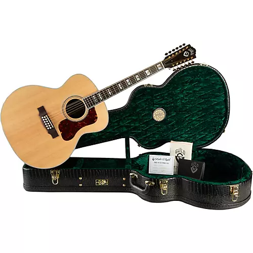 Guild F-512 12-String Acoustic Guitar Natural - musicians--Friend