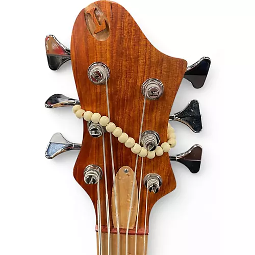 Used Wood N Tronics Zoid 6 Satin Red Electric Bass Guitar Satin Red - musicians--Friend