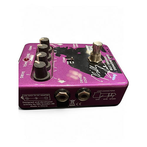 Used EBS Billy Sheehan Signature Overdrive Bass Effect Pedal - musicians--Friend
