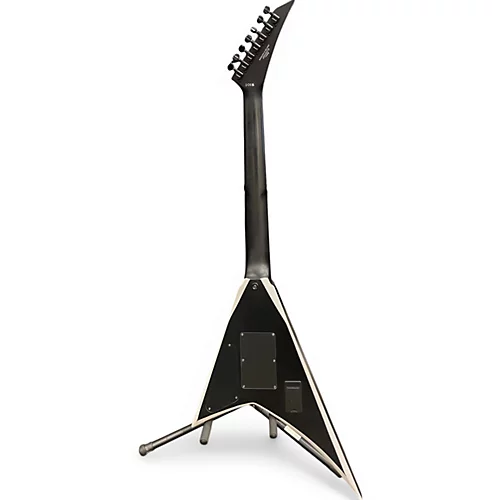 Used Jackson RRX24-MG7 Black with Silver Pinstripes Solid Body Electric Guitar Black with Silver Pinstripes - musicians--Friend