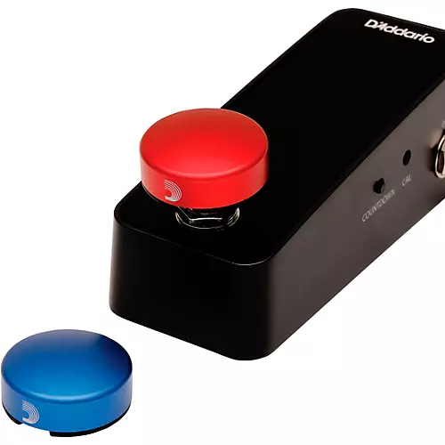 D'Addario XPND Footswitch Topper, Blue/Red 2-Pack - musicians--Friend