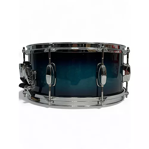 Used TAMA 7.5X14 Superstar Snare Blue Burst Drum Blue Burst 132 - musicians--Friend