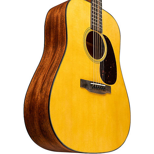 Martin D-18 Standard Satin Dreadnought Acoustic Guitar Natural - musicians--Friend