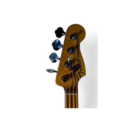 Used Fender American Ultra Precision Bass Platinum Electric Bass Guitar Platinum - musicians--Friend