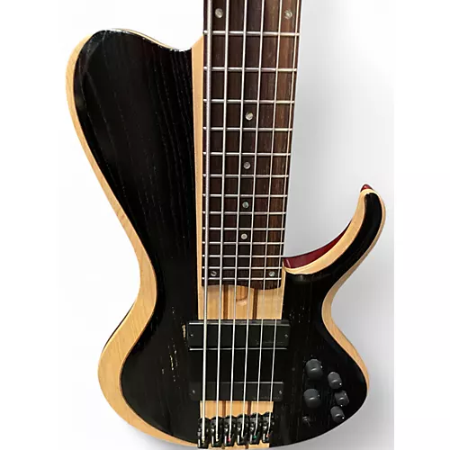 Used Ibanez BTB866SC Black Electric Bass Guitar Black - musicians--Friend