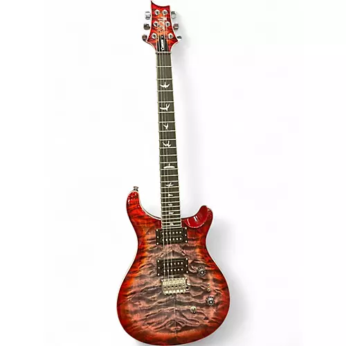 Used PRS SE CUSTOM 24-08 RED BURST Solid Body Electric Guitar RED BURST - musicians--Friend