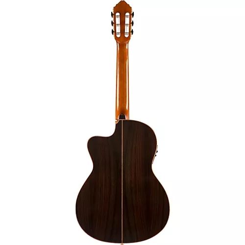 Lucero LFN200SCE Spruce/Rosewood Thinline Acoustic-Electric Classical Guitar Natural - musicians--Friend