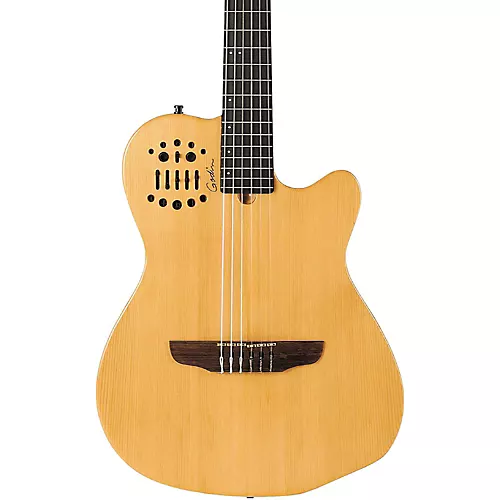 Godin ACS-SA Slim Nylon-String Cedar Top Acoustic-Electric Guitar Semi-Gloss Natural - musicians--Friend