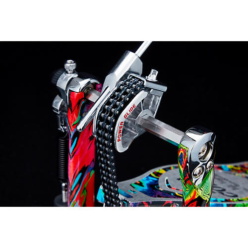 TAMA Limited-Edition 50th Anniversary Iron Cobra Power Glide Psychedelic Rainbow Double Pedal - musicians--Friend