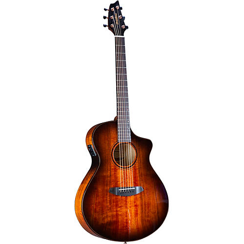Breedlove Pursuit Exotic S CE Myrtlewood Concert Acoustic-Electric Guitar Bourbon Burst - musicians--Friend