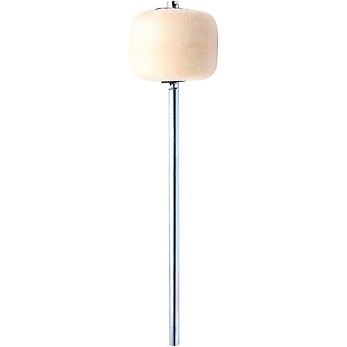 Danmar Percussion Chrome Shaft White Felt Bass Drum Beater - musicians--Friend