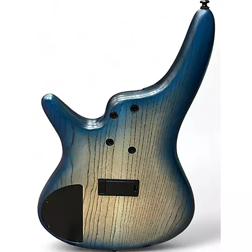 Used Ibanez SR605E 5 String Cosmic Blue Starburst Flat Electric Bass Guitar Cosmic Blue Starburst Flat - musicians--Friend