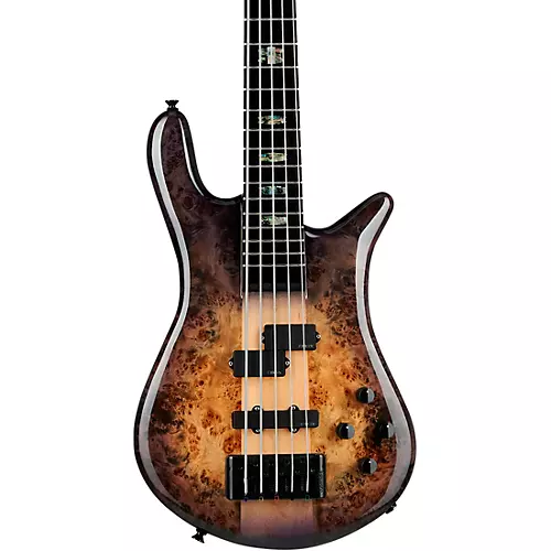 Spector Euro 5 Custom 5 String Electric Bass Natural Black Burst Gloss - musicians--Friend