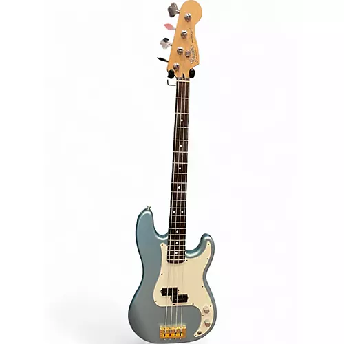 Used 2004 Fender Standard Precision Bass Blue Electric Bass Guitar Blue - musicians--Friend