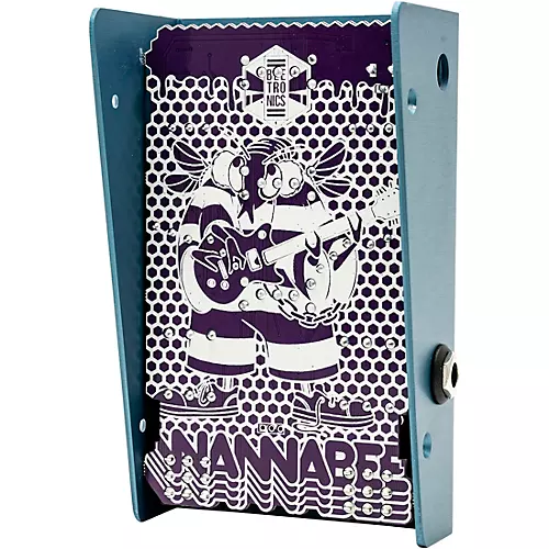 Beetronics FX Wannabee Beelateral Buzz Dual-Drive Effects Pedal Blue Anodized - musicians--Friend