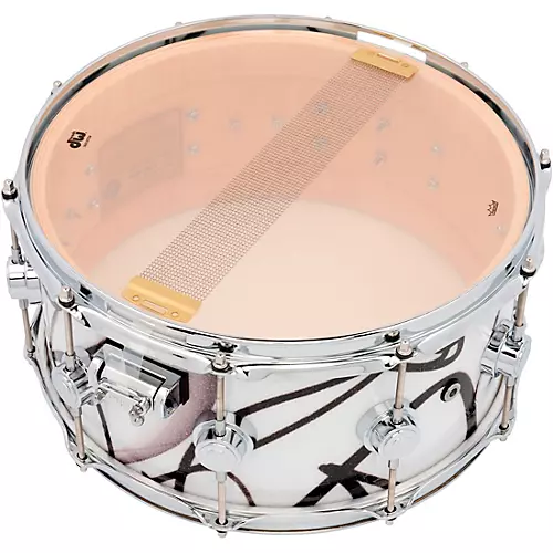 DW Collector's SSC Maple Finish Ply Snare Drum 14 x 6.5 in. White Glass Contrail Finish Ply - musicians--Friend