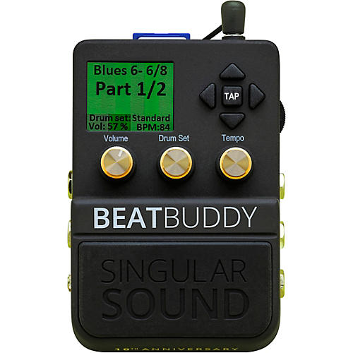 Singular Sound BeatBuddy 10th Anniversary Limited Edition Footpedal Drum Machine Black - musicians--Friend