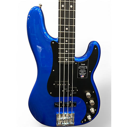 Used Fender American Ultra II Precision Bass Nobel Blue Electric Bass Guitar Nobel Blue - musicians--Friend