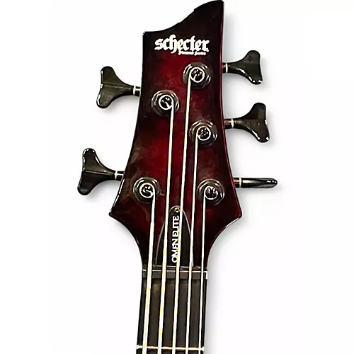 Used Schecter Guitar Research OMEN ELITE-5 BLACK CHERRY BURST Electric Bass Guitar BLACK CHERRY BURST - musicians--Friend