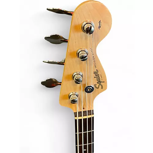 Used Squier Affinity Precision Bass Candy Apple Red Electric Bass Guitar Candy Apple Red - musicians--Friend