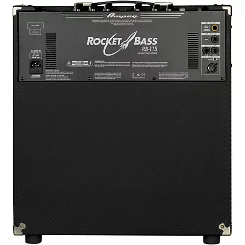 Ampeg Rocket Bass RB-115 200W 1x15 Bass Combo Amp Black and Silver - musicians--Friend