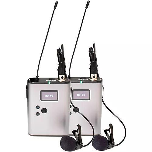 VocoPro BENCHMARK-DUAL-BP 2-Channel True Diversity Body Pack and Lavalier Microphone System - musicians--Friend