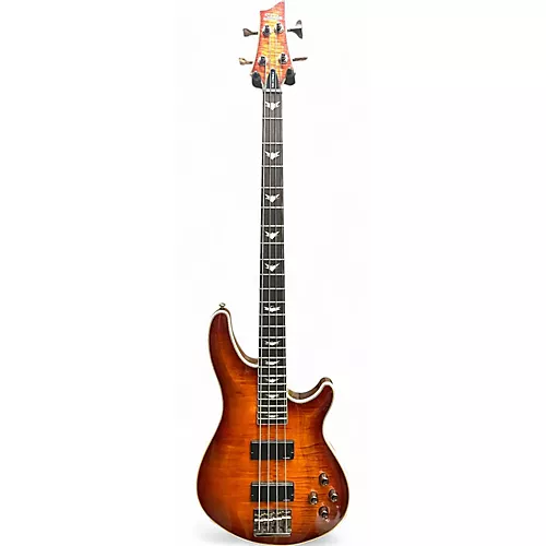 Used Schecter Guitar Research Omen Extreme 4 String Tobacco Burst Electric Bass Guitar Tobacco Burst - musicians--Friend