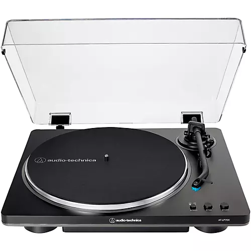 Audio-Technica AT-LP70X-BG Fully Automatic Belt-Drive Turntable Black/Grey - musicians--Friend