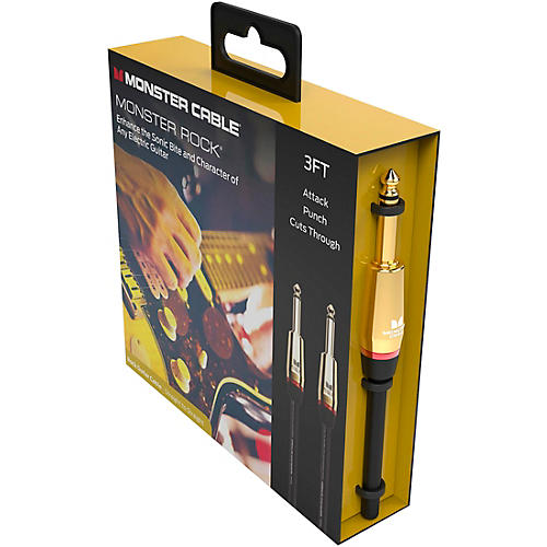Monster Cable Prolink Rock Pro Audio Instrument Cable 21 ft. Black - musicians--Friend